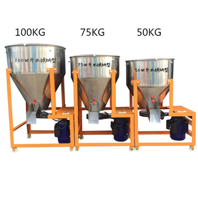 alimentación 4kw de las aves de corral de Drum Mixer For de la amoladora de la alimentación del ganado del 1.5*0.65*0.82m