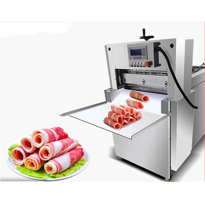 La cortadora automática llena industrial menos de la carne 18C fortalece la máquina 0,1 *5mm 0.6t/H
