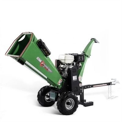 arrancador del retroceso de la máquina de la trituradora del registro de 212cc 76m m Dia Wood Chipper Machine Mobile