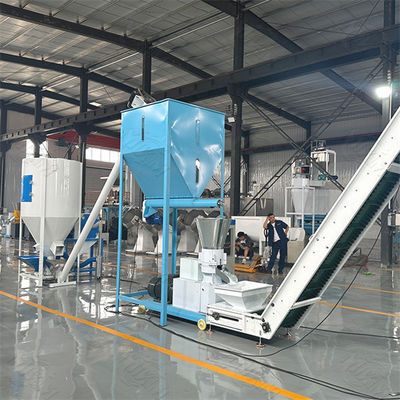 Línea de producción de piensos para aves de corral de 1-2 t/h
