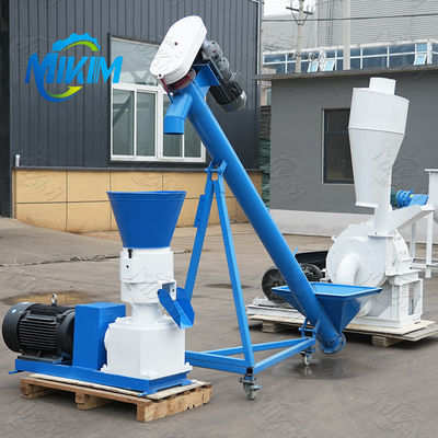 Línea de producción de combustible para pellets de paja de biomasa totalmente automática y eficiente