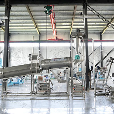 Línea de producción automática para alimentación extruida de mascotas de gatos y perros secos