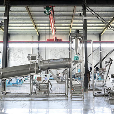 Línea de producción automática para alimentación extruida de mascotas de gatos y perros secos