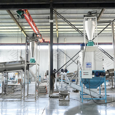 Línea de producción automática para alimentación extruida de mascotas de gatos y perros secos