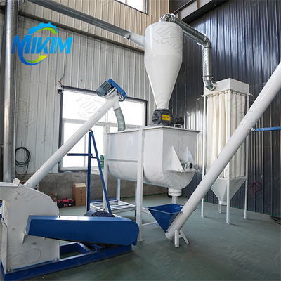Línea de producción inteligente, automatizada, de ahorro de energía y respetuosa con el medio ambiente de pellets para piensos para aves de corral