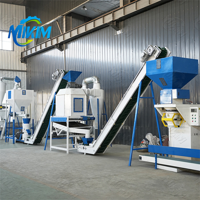 Equipo de línea de producción de pellets de alimentación totalmente automático de diseño razonable, de alta calidad, bajo consumo de energía y baja tasa de fallas.