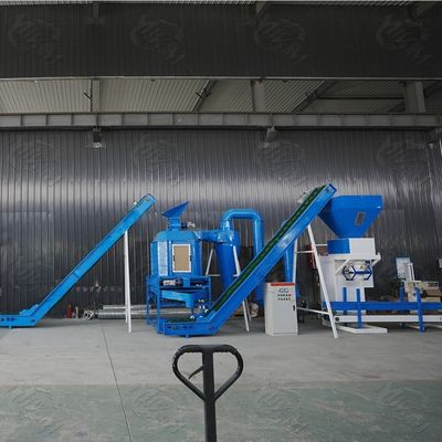 Equipo de línea de producción de pellets de combustible de biomasa totalmente automático de alta eficiencia