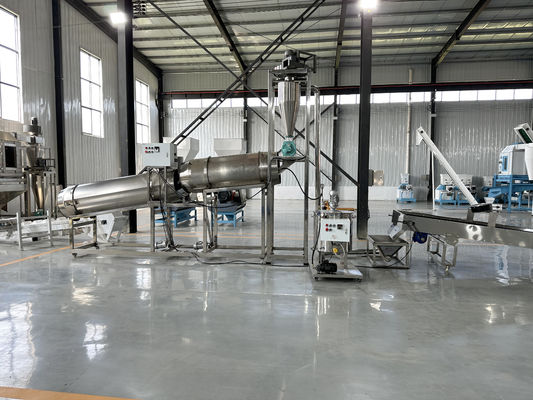 1-2T/H Gran Capacidad Flotante/Afundante Extrusor de pellets de alimento para peces de tornillo único de tipo húmedo Línea de producción Carpa Camarón Alimento para mascotas Motor PLC Pump Gear