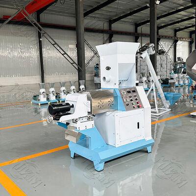 Máquina de fabricación de pellets de alimento para peces flotante de tornillo único Tipo seco Perros de mascotas y gatos Máquina de fabricación de pellets de alimento para animales Avicultura Alimentación ganadera