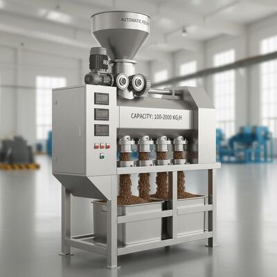 Máquina de pellets para alimentos para peces de acero inoxidable con capacidad de 100-2000 kg/h y alimentación automática