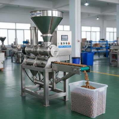 Máquina de pellets para alimentos para peces de acero inoxidable con capacidad de 100-2000 kg/h y alimentación automática para extrusores de alimentos para mascotas