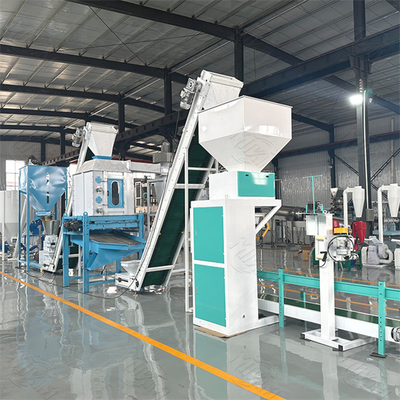 Línea de producción de piensos para aves de corral de 1-2 t/h