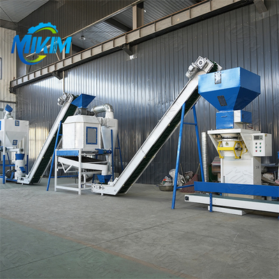 Línea de producción de alimento para aves de corral de 3-5 t/h