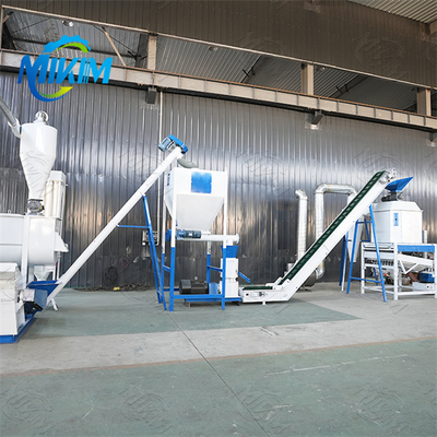 Línea de producción de piensos para aves de corral de 7 a 15 t/h