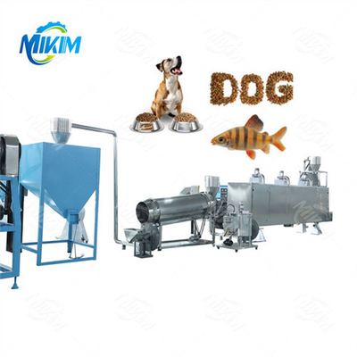 Línea de producción de pellets de alimentación completamente automática para gatos, perros y mascotas