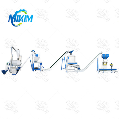 Línea de producción de pellets de alimento para aves de corral totalmente automática para una amplia gama de granjas que utilizan nuevas materias primas