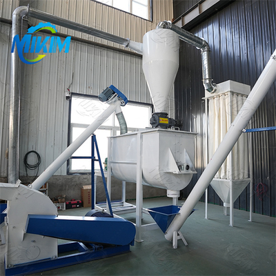 Línea de producción de pellets de pienso de alta calidad con funcionamiento totalmente automático, fácil de usar, alta inteligencia y alta rentabilidad.