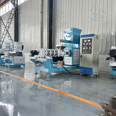 Máquina de extrusión de alimentos para peces de acero inoxidable con capacidad de 100-2000 kg/h y alimentación automática para la fabricación de pellets de alimentos para mascotas