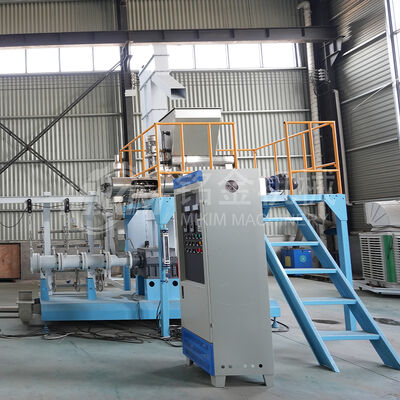 Máquina extrusora de doble tornillo para alimento flotante para peces y perros de 2 toneladas y 1 mm para tilapia