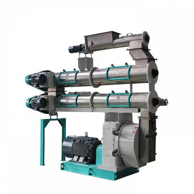 Máquina automática de la pelotilla de la alimentación de la hierba del forraje del KG/H del control 500-1500 del PLC para la fabricación de la pelotilla