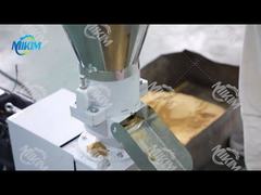 Prueba de funcionamiento de la máquina peletizadora de pienso